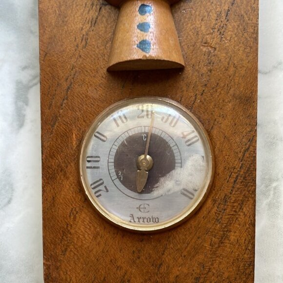 Vintage kokeshi folk art style thermOne Sizetat and hook -  AS IS - Picture 3 of 10